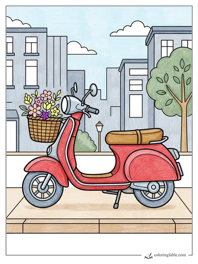 Colored example of this coloring page