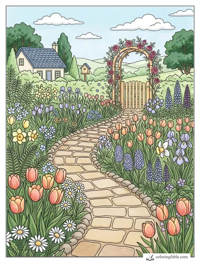 Colored example of this coloring page