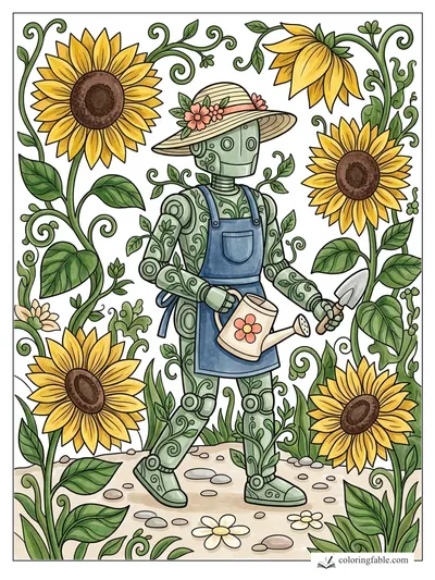 Colored example of this coloring page