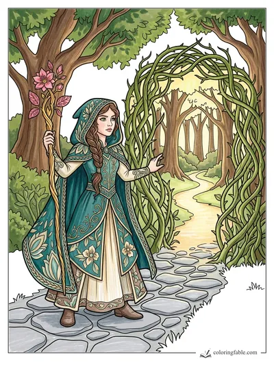 Colored example of this coloring page