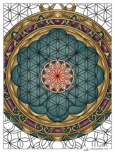 Colored example of this coloring page