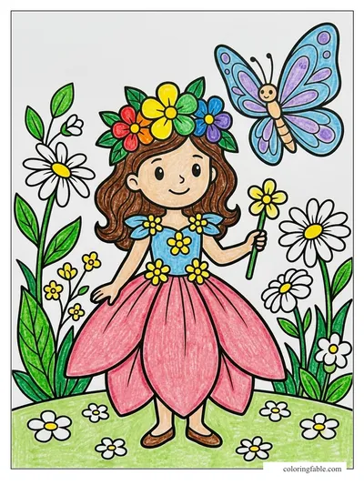Colored example of this coloring page