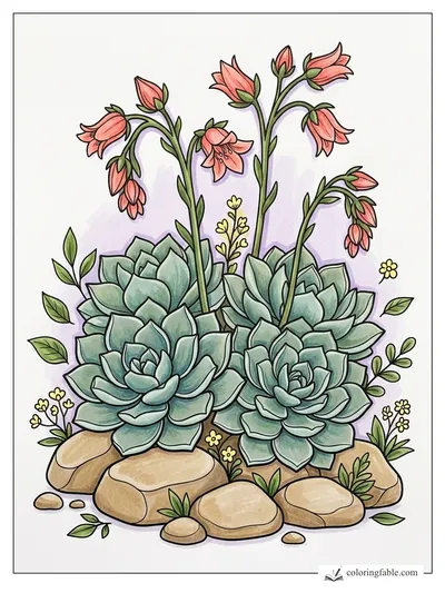 Colored example of this coloring page
