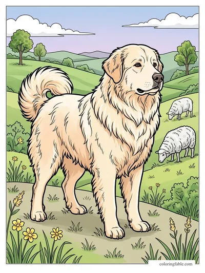 Colored example of this coloring page