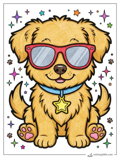 Colored example of this coloring page