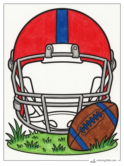 Colored example of this coloring page
