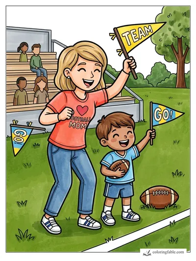 Colored example of this coloring page