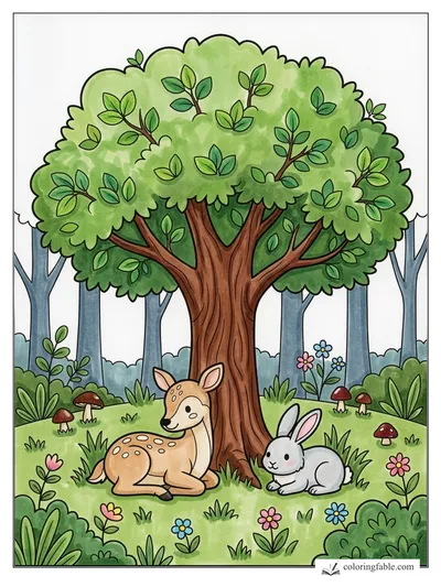 Colored example of this coloring page
