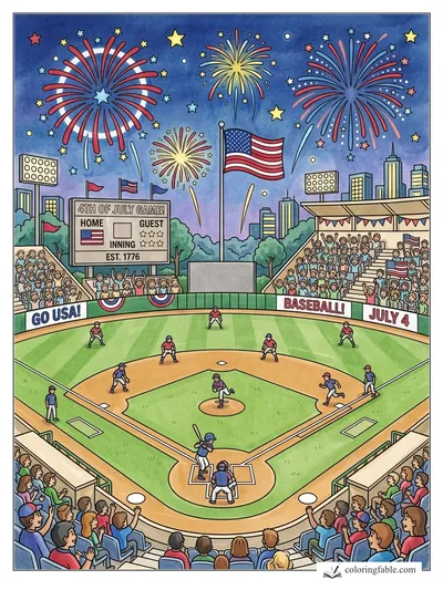 Colored example of this coloring page