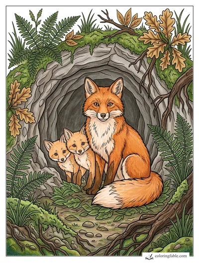 Colored example of this coloring page