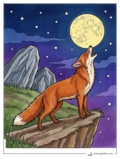 Colored example of this coloring page