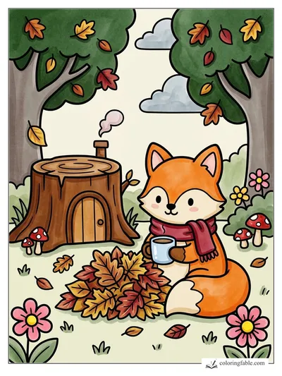 Colored example of this coloring page