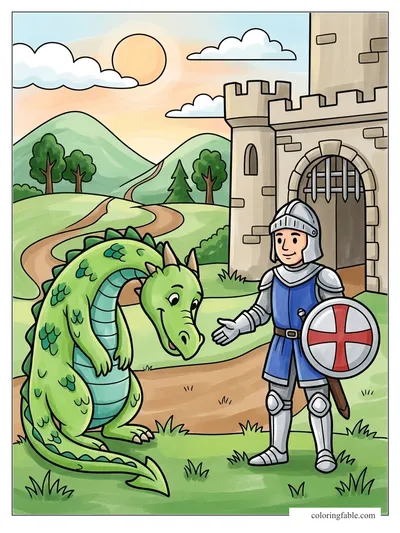 Colored example of this coloring page