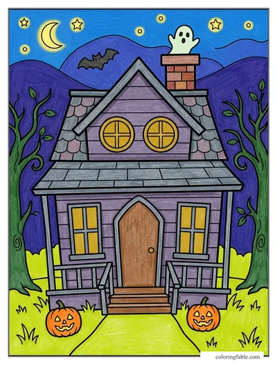 Colored example of this coloring page