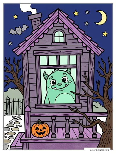 Colored example of this coloring page