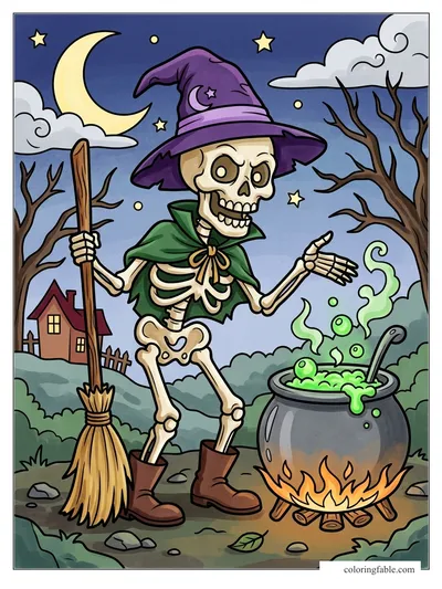 Colored example of this coloring page