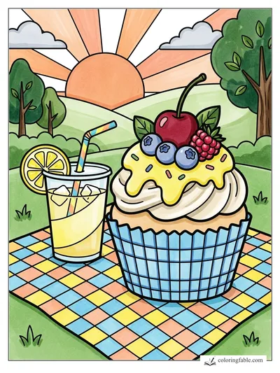 Colored example of this coloring page
