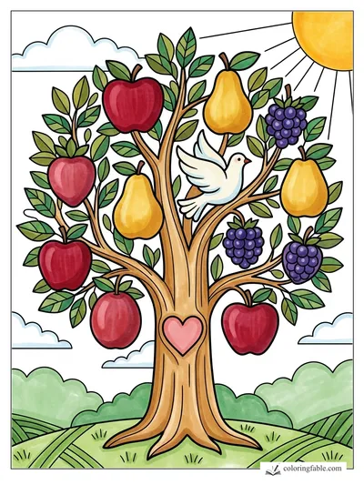 Colored example of this coloring page