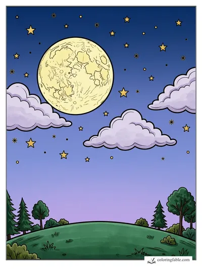 Colored example of this coloring page