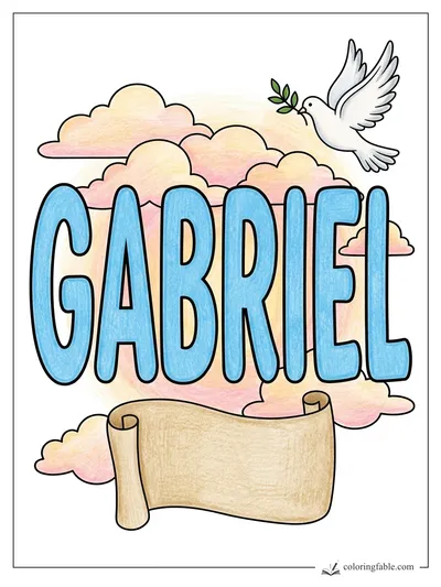 Colored example of this coloring page