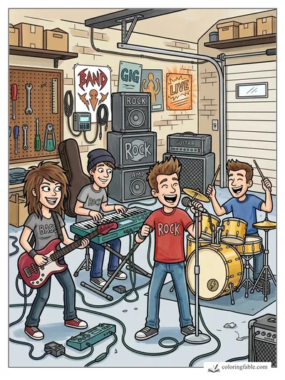 Colored example of this coloring page