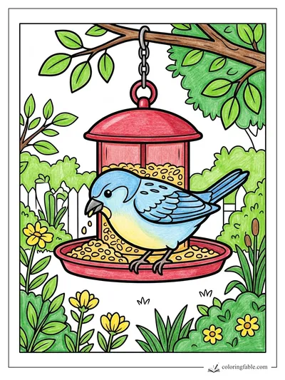 Colored example of this coloring page
