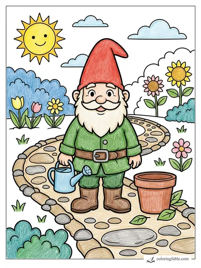 Colored example of this coloring page