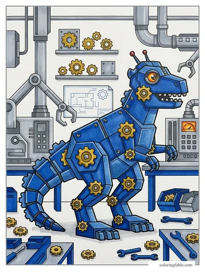 Colored example of this coloring page