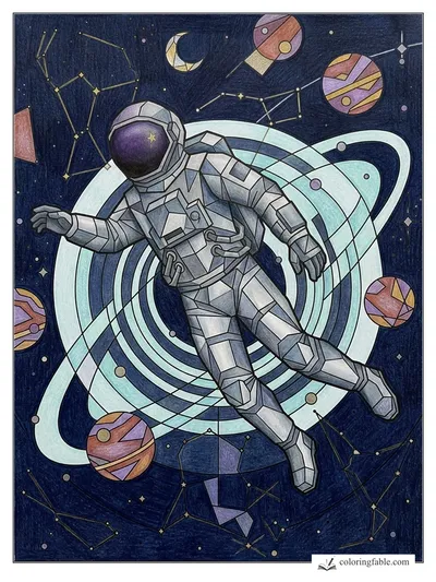 Colored example of this coloring page