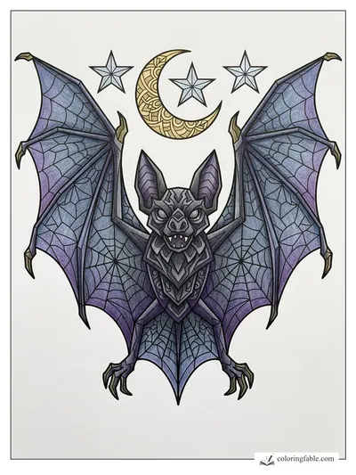 Colored example of this coloring page