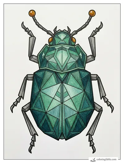 Colored example of this coloring page