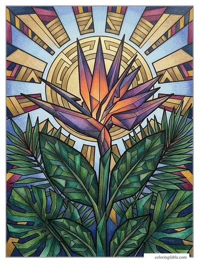 Colored example of this coloring page