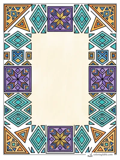 Colored example of this coloring page