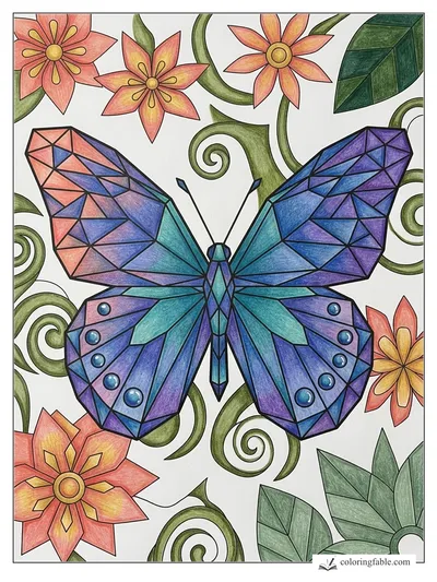 Colored example of this coloring page