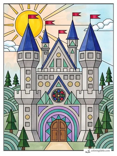 Colored example of this coloring page