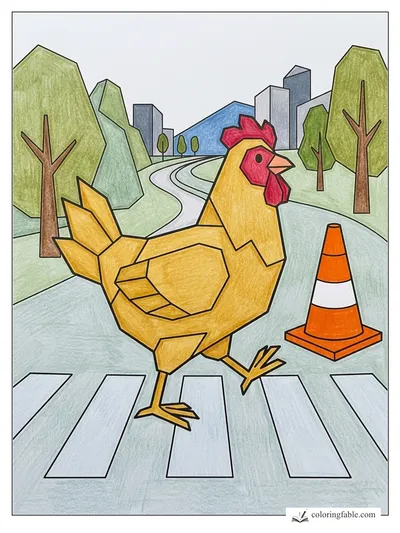 Colored example of this coloring page