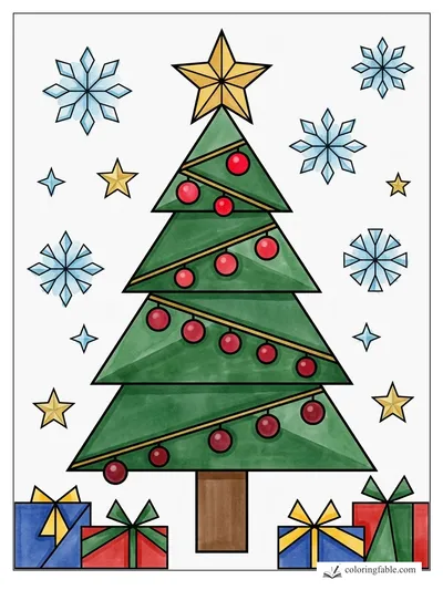 Colored example of this coloring page