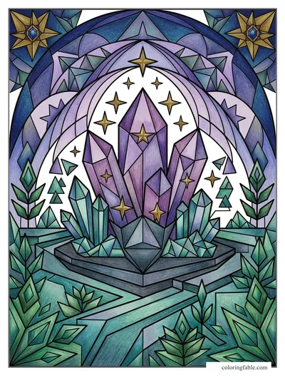 Colored example of this coloring page