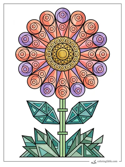 Colored example of this coloring page