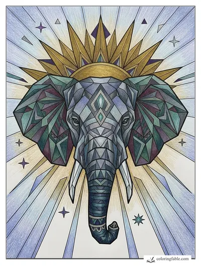 Colored example of this coloring page