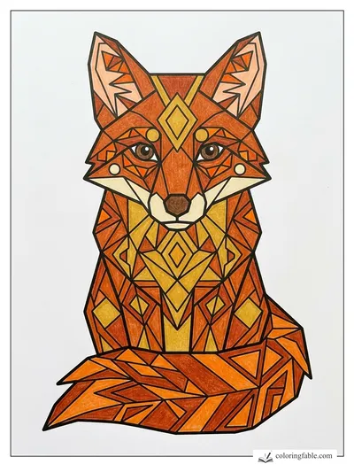 Colored example of this coloring page