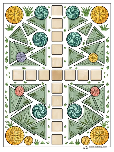 Colored example of this coloring page