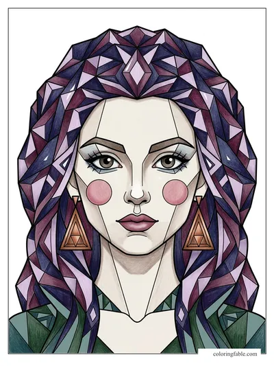 Colored example of this coloring page