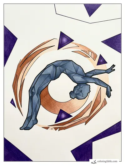 Colored example of this coloring page