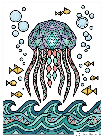 Colored example of this coloring page
