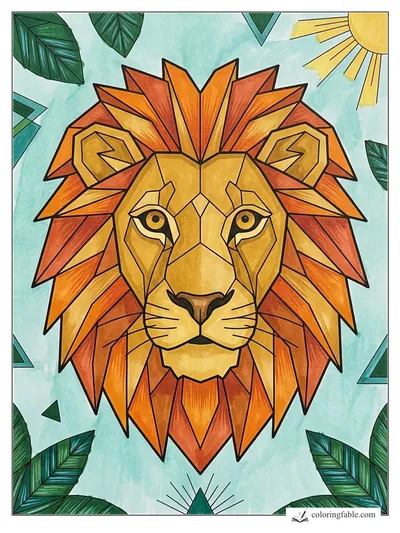 Colored example of this coloring page