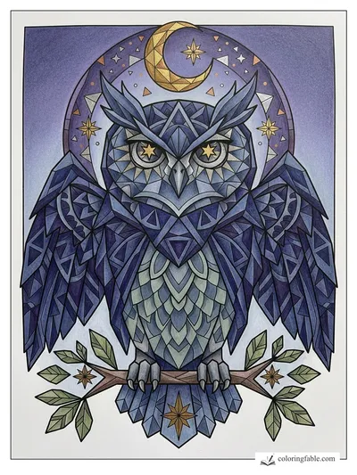 Colored example of this coloring page