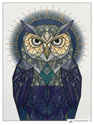 Colored example of this coloring page