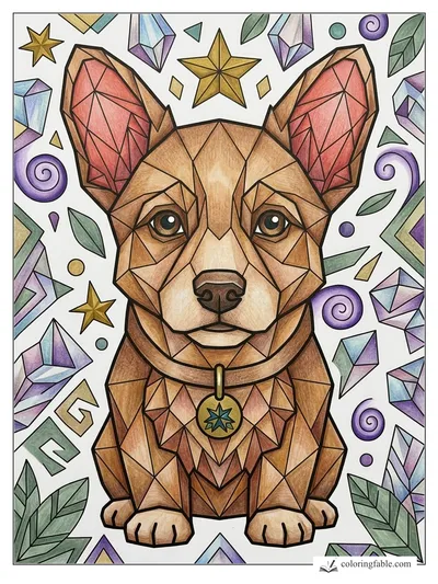 Colored example of this coloring page