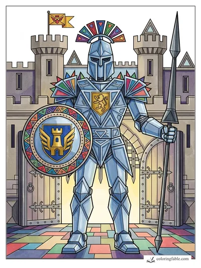 Colored example of this coloring page